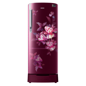 Samsung 183 L Direct Cool Single Door 4 Star Refrigerator (Himalayan Poppy Red, RR20C1824HN/HL)