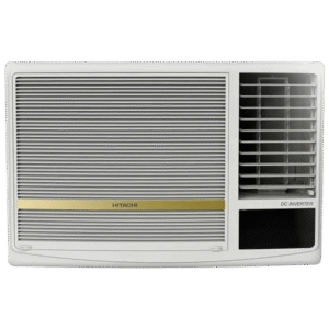 Hitachi 2025 Model 1.5 Ton 3 Star Window Inverter AC – White (RAW318HHEO)